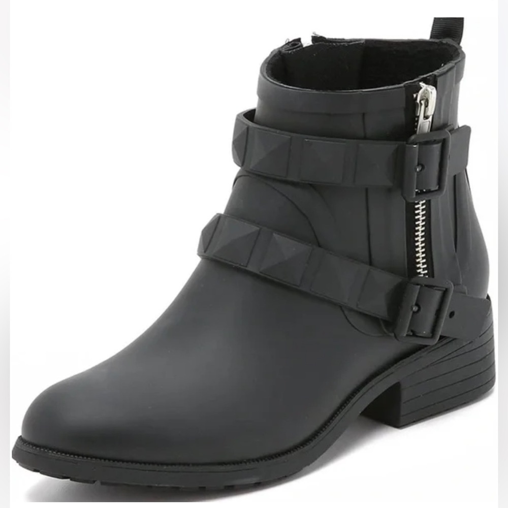 Rebecca Minkoff Black Quincy Rubber Rainboot size 6